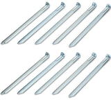 10 Stück Stahl Hering 30 cm - V-Profil - Zelthering weiche feuchte Boden Zeltnagel Zeltpflock Erdspieß Camping Zubehör Outdoor Set