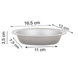Air Fryer Förmchen 16x13x3,5 cm ovale Backform für die Heissluftfriteuse - klein Einsatz Stahlblech antihaftbeschichtet bis 230°C Backform