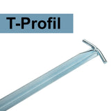 5 Stück Stahl Hering 30 cm - T-Profil - Felsnagel Zelthering harter Boden Zeltnagel Zeltpflock Erdspieß Camping Zubehör Outdoor Set