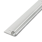 Alu Kederschiene - 1,2 Meter - Neigung 45° - Ø10mm (passend für 7-9mm Keder) - Kederleiste Aluminium Leiste für Wohnwagen Wohnmobil Reisemobil Vorzeltschiene - silber