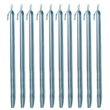 10 Stück Sturmhering 30 cm mit Haken V-Profil - Zelthering weiche feuchte Boden Zeltnagel Zeltpflock Erdspieß Camping Zubehör Outdoor Set