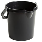 Eimer mit Ausguss und Henkel - 5 Liter - Putzeimer Haushalt Küche Bad Camping Kunststoff Eimer Haushaltseimer Wassereimer