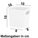 Ordnungsbox - 10x10x10cm - Ordnungssystem Schubladenorganizer Aufbewahrungskorb Organizer