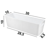 Ordnungsbox - 30x10x10cm - 2 Liter - mit Beschriftungsclip Ordnungskorb Schubladenorganizer Organizerbox Ordnungssystem