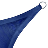 Sonnensegel 3 m dreieckig - blau - Sonnenschutz atmungsaktiv - UV-Schutz Garten Terasse Camping