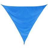 Sonnensegel 3,6 m dreieckig - blau - Sonnenschutz wasserabweisend - UV-Schutz Garten Terasse Camping
