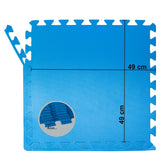 Poolunterlegmatte blau 50x50x0,5 cm EVA - Stecksystem Puzzelmatte Fitness Sportmatte Trainingsmatte
