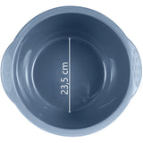 Schüssel 9 Liter rund D-35x15 cm Blau - Haushaltsschüssel Waschschüssel Universal Küchenschüssel Spülschüssel Kunststoff Fußbad Pflege - nestbar