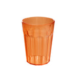 Melamin Geschirr und Acryl Glas Set für 4 Personen - 16 Teile - Campinggeschirr - gelb weiß - mit Trinkglas 450 ml Gläsern - Essgeschirr