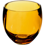 4x Halloween Party-Glas aus Acryl 400ml Orange - Tischdeko Acrylglas Kunststoff Wasserglas Garten Echtglasoptik Picknick Becher Kinder Senioren Longdrink Coktail