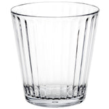 Melamin Geschirr und Acryl Glas Set für 4 Personen - 16 Teile - Campinggeschirr - gelb weiß - mit Trinkglas 360 ml klar Gläsern - Essgeschirr