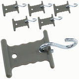 Haken für Kederschiene Kederleiste - 6mm/8mm mit S-Haken Markisenhaken Markisenschienenaufhängung Vorzelthaken Kederhaken