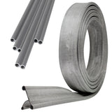 Doppelkeder Adapter mit Kederschiene 8mm - Drive away - 4 Meter Kederleiste für Wohnwagen Wohnmobil Caravan - Zeltkeder Vorzelt 6mm/4mm Keder Verbindung Kederband robust und biegsam grau 4m Kunststoff