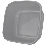 Melamin Geschirr für 4 Personen in Grau Granit-Optik 13 Teile - mit Waschschüssel mit je 4 großen Teller, 4 Dessertteller, 4 Schälchen - sehr robust dickwandig - farbecht - modernes Design - leicht
