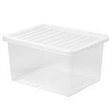 Aufbewahrungsbox mit Deckel 37 Liter - 49x39x27cm - transparent - stapelbar