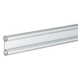 Alu Doppelkederschiene 1,2 Meter Kederleiste Ø9mm (passend für 6-8mm Keder) Neigung 45°- Aluminium Leiste Kederprofil für Wohnwagen Wohnmobil - Zelt Vorzelt Schürzenleiste Vorzeltschiene