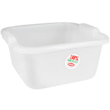 12x Schüssel 11 Liter quadratisch 34x33x16 cm weiß - Lebensmittelecht aus LDPE-Kunststoff - Haushaltsschüssel Waschschüssel Universal Küchenschüssel Spülschüssel Kunststoff Fußbad Pflege - nestbar