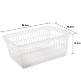 Körbchen Aufbewahrungskorb - 29x20x10 cm - Kunststoffkorb - Größe M - Organizer Ordnung - Aufbewahrung Bad Korb Kinderzimmer Haushalt