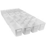 Schubladen Organizer 22 Teile Set - 90x40x10 cm - in 3 Größen - Schubladeneinsatz