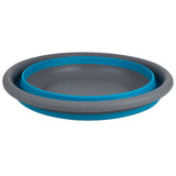 Faltbarer Schüssel - rund - 9 Liter - D-37,5x14 cm - gefaltet 5 cm hoch - blau Waschschüssel Spülschüssel Wasserschüssel - Kunststoff Spüle