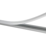 Aluminium Profil für LED - Stripes - 1 m lang - 25x7mm - Aufputzprofil mit Abdeckung und Endkappe