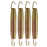 4x Zugfeder Feder Camping - 18 cm lang - Doppelhaken - Federstahl D-3 mm verzinkt - 180 mm