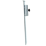 Erdspieß Sonnenschirmhalter 49 cm lang - Stahl Anker - Rasendorn Bodenanker für Schirme, Wäschespinne, Zaunpfosten