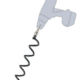 5 Stück Spiralanker 38 cm Bodenanker mit Einschraubhilfe Spirale Spiralhering Spiralbodenpfahl mit 5 Spiralen Outdoor Hund Erdanker