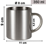 Melamin Geschirr Set Toskana Deep für 4 Personen - 16 Teile - Rot-Grün - mit Edelstahl Thermo Tassen Mandala-Optik Spülmaschinengeeignet Essgeschirr Campingzubehör Campinggeschirr Wohnwagen Camping