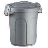 Mülltonne Futtertonne mit verschließbarem Deckel silber - 8 Liter - Windeleimer Müllbehälter Aufbewahrung Mülltrennung Lebensmittelecht Futterbehälter Oskartonne