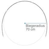 Fiberglas Zeltstange Ø 8,5 mm - 400 cm aus 7 Segmenten - mit Gummizug und Einfädelhilfe Zeltgestänge Zeltstangen - Ersatzstangen für Zelte Kürzbar - Biegeradius 70 cm