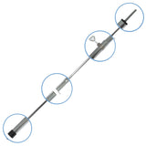Stahl Aufstellstange Zeltstange - mit Spitze - Teleskopstange 170-260 cm - Ø22-19mm | Tarpstange - Sonnensegel